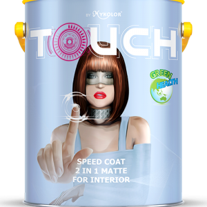 MYKOLOR TOUCH SPEED COAT 2 IN 1 MATTE FOR INTERIOR SƠN NỘI THẤT CAO CẤP ĐA NĂNG 2 TRONG 1 LÁNG MỊN 18L